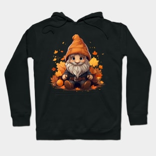 Cute Fall Gnome Graphic Tee Pumpkin Autumn Leaves Hoodie